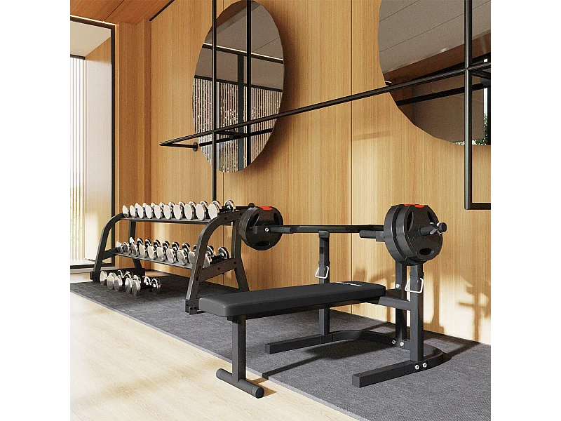 Macchina pettorali ad altezza regolabile in acciaio nero