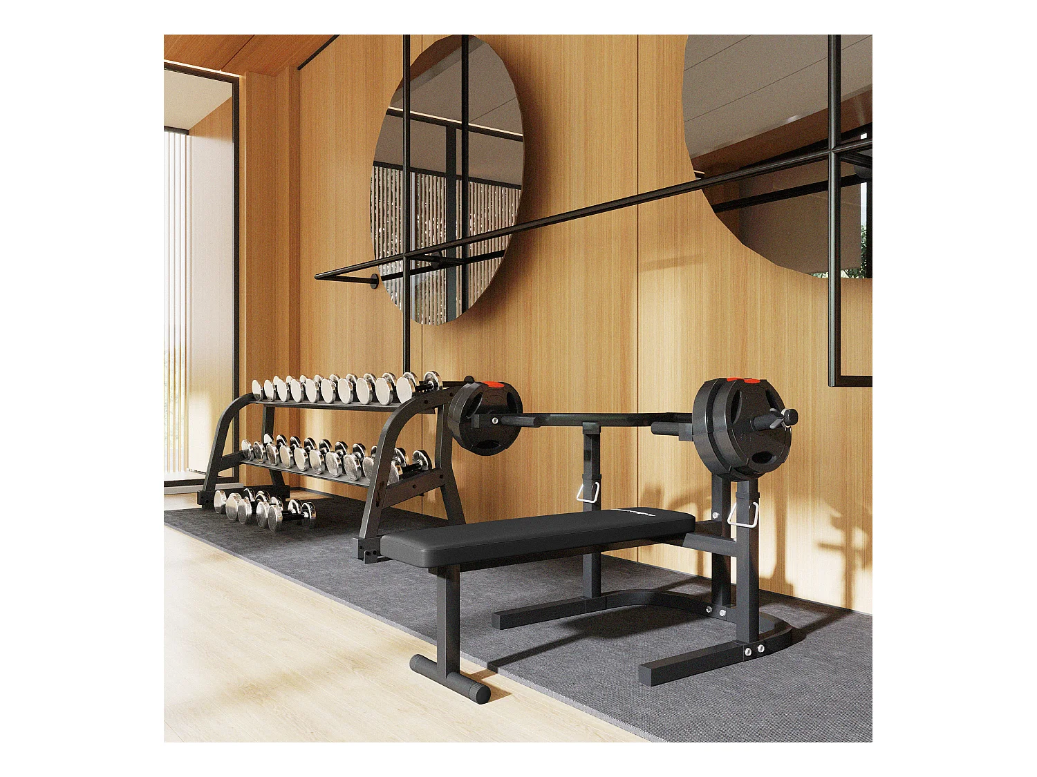 Macchina pettorali ad altezza regolabile in acciaio nero