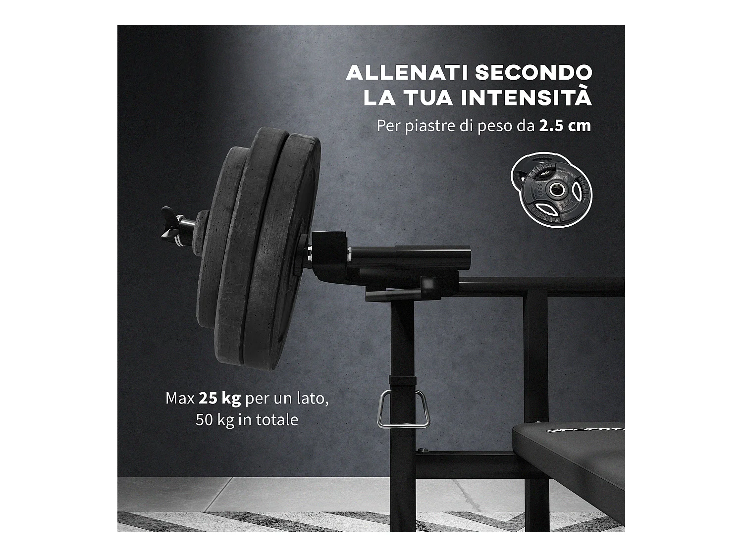 Macchina pettorali ad altezza regolabile in acciaio nero