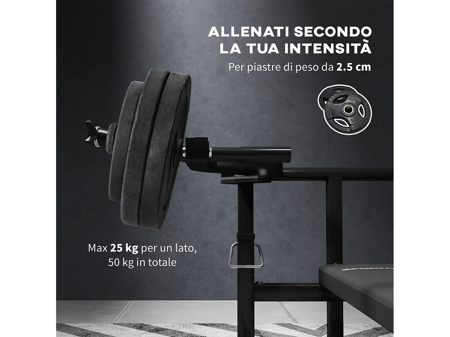 Macchina pettorali ad altezza regolabile in acciaio nero