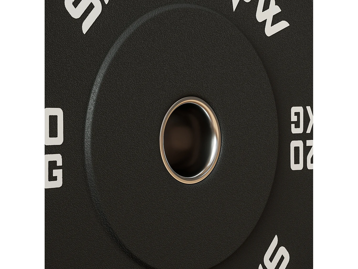 Set 2 dischi pesi 20kg in gomma con foro 5 cm per manubri e bilancieri