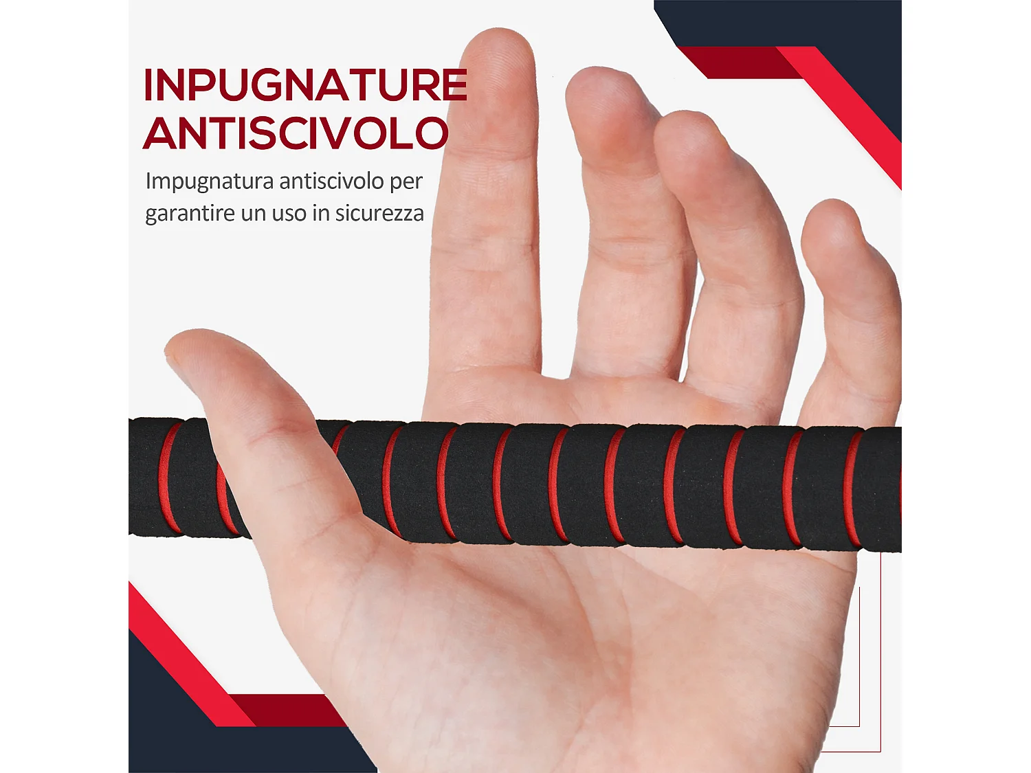 Set 2 manubri convertibili in bilanciere, 25kg totali con 12 dischi pesi