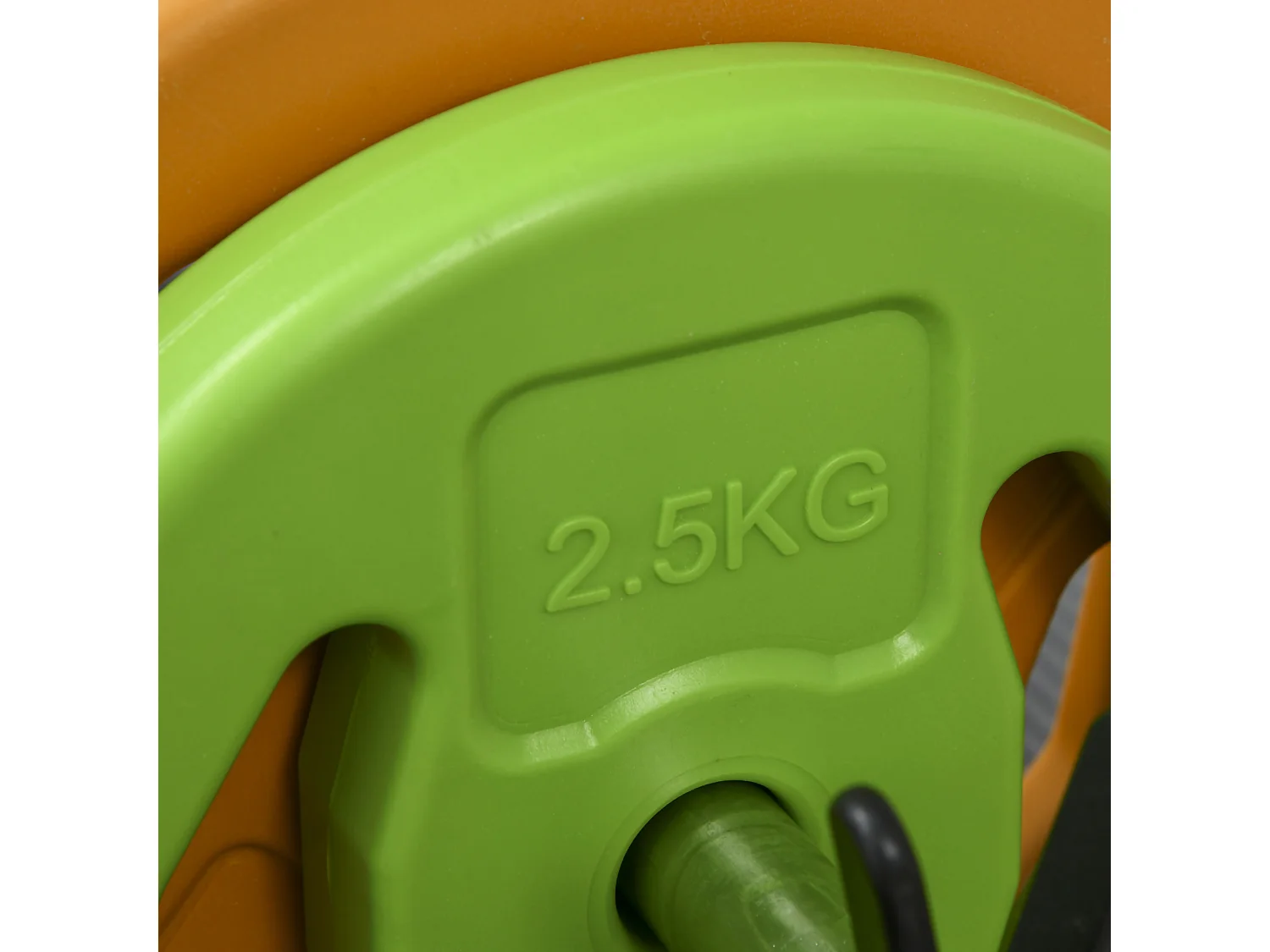 Set bilanciere e dischi da 20 kg totali con 6 pesi multicolore