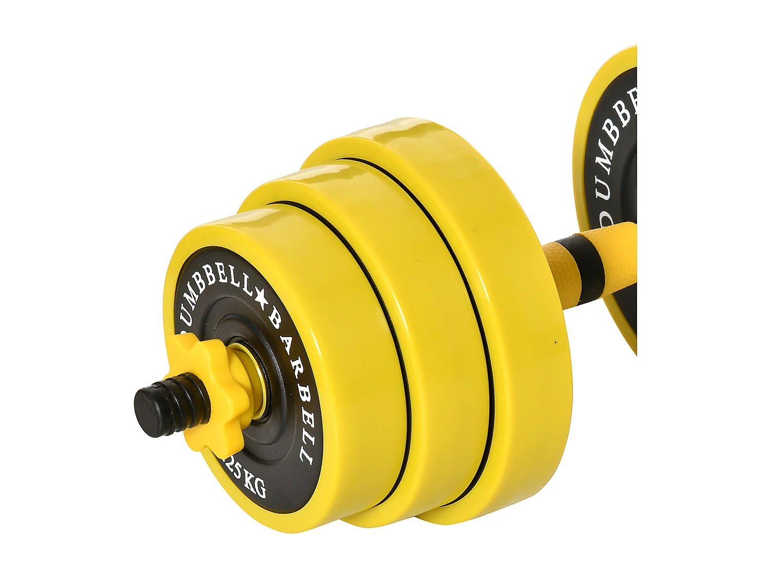 Bilanciere e manubrio 20 kg, componibile e 2 in 1, per casa/palestra