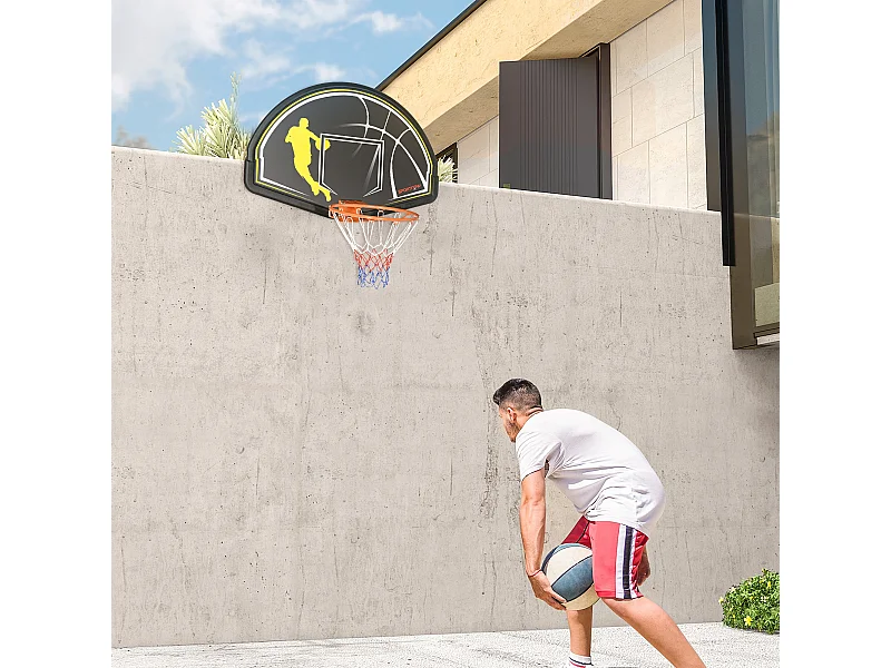 Canestro basket per bambini e adulti da indoor outdoor in acciaio e pe