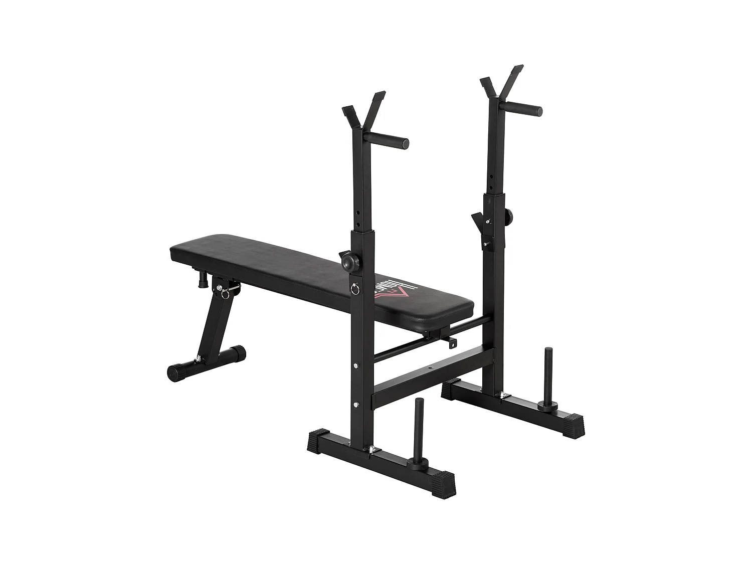 Panca pesi pieghevole e multiuso con 8 altezze regolabili in acciaio e pu