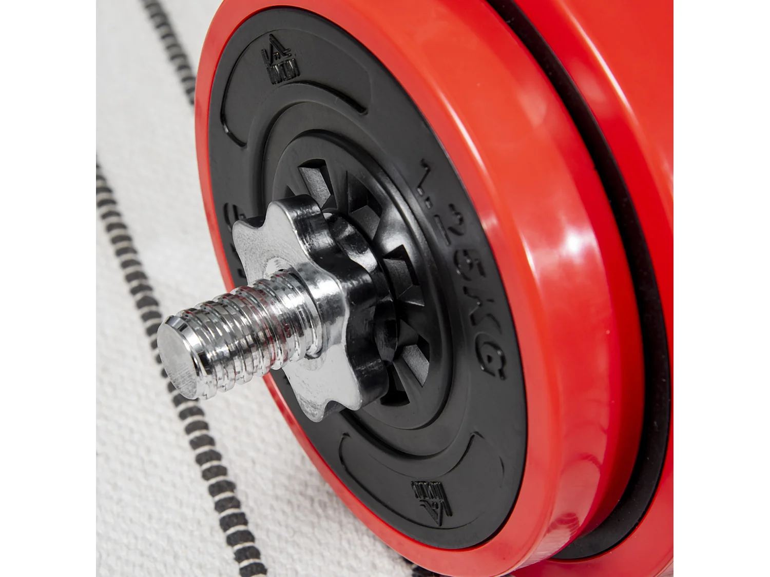 Set bilanciere e dischi 65kg tot in metallo sabbia di ferro e gomma