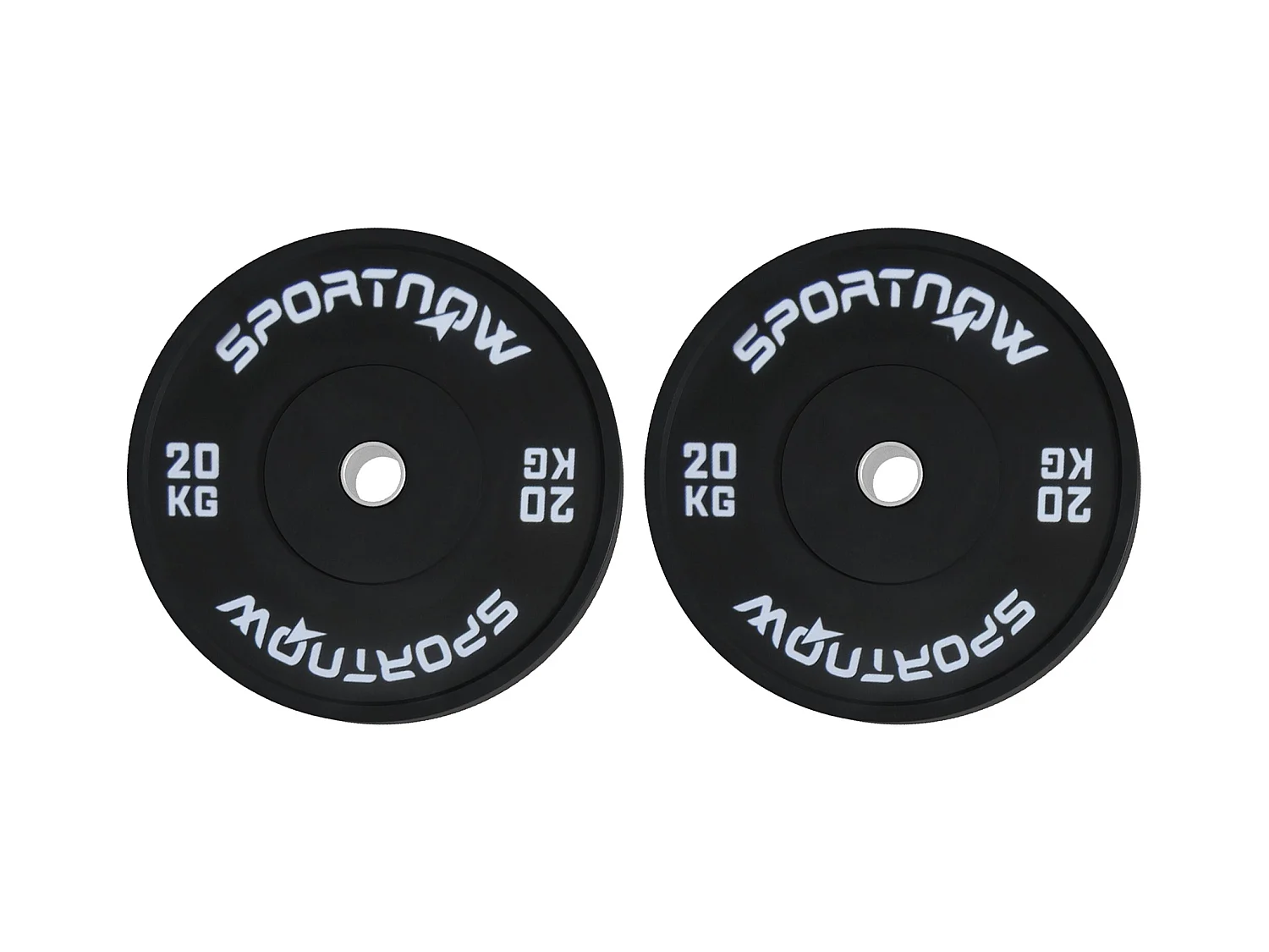 Set 2 dischi palestra da 20kg per bilanciere e manubri con attacco ø5cm