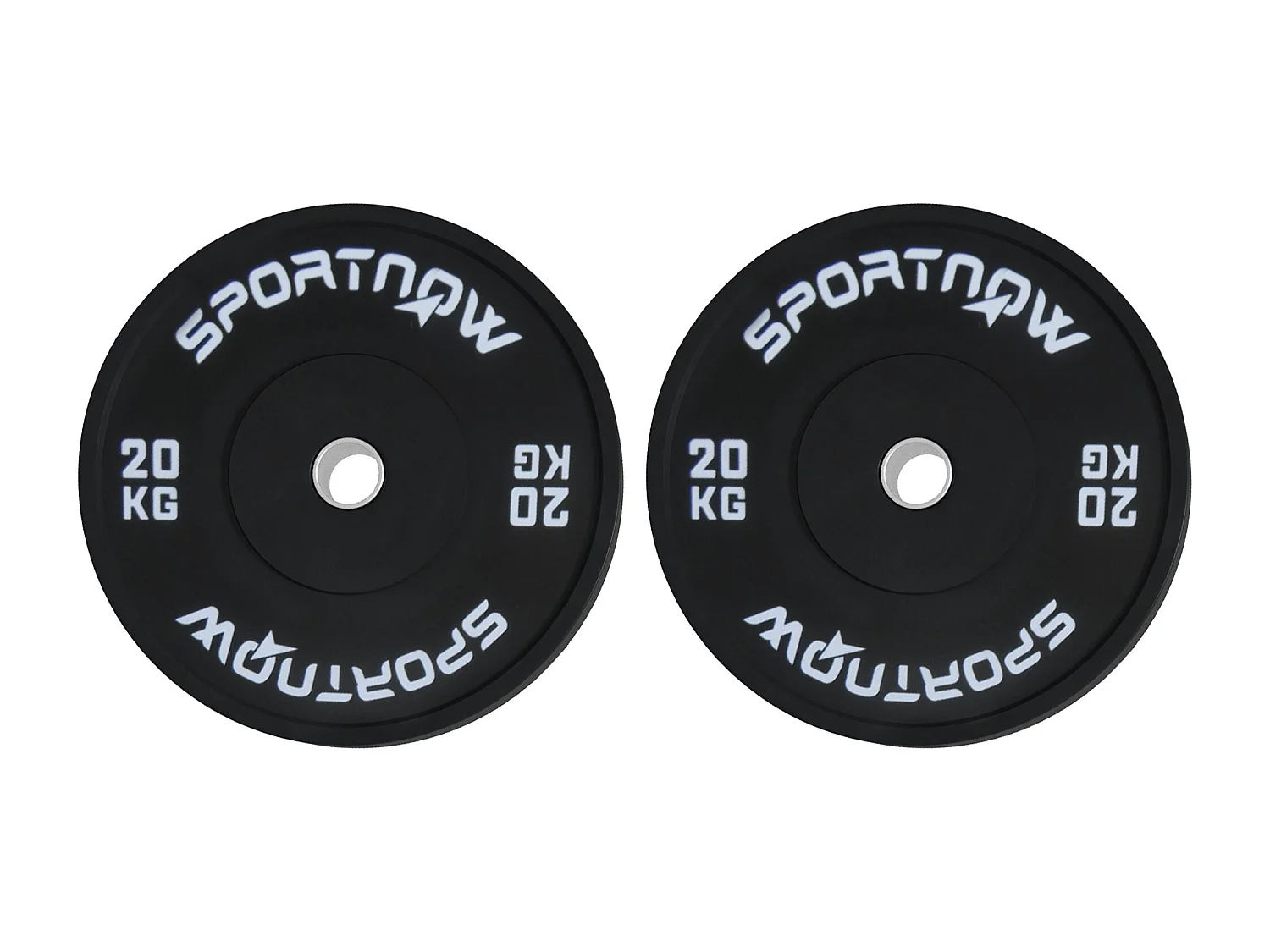 Set 2 dischi palestra da 20kg per bilanciere e manubri con attacco ø5cm