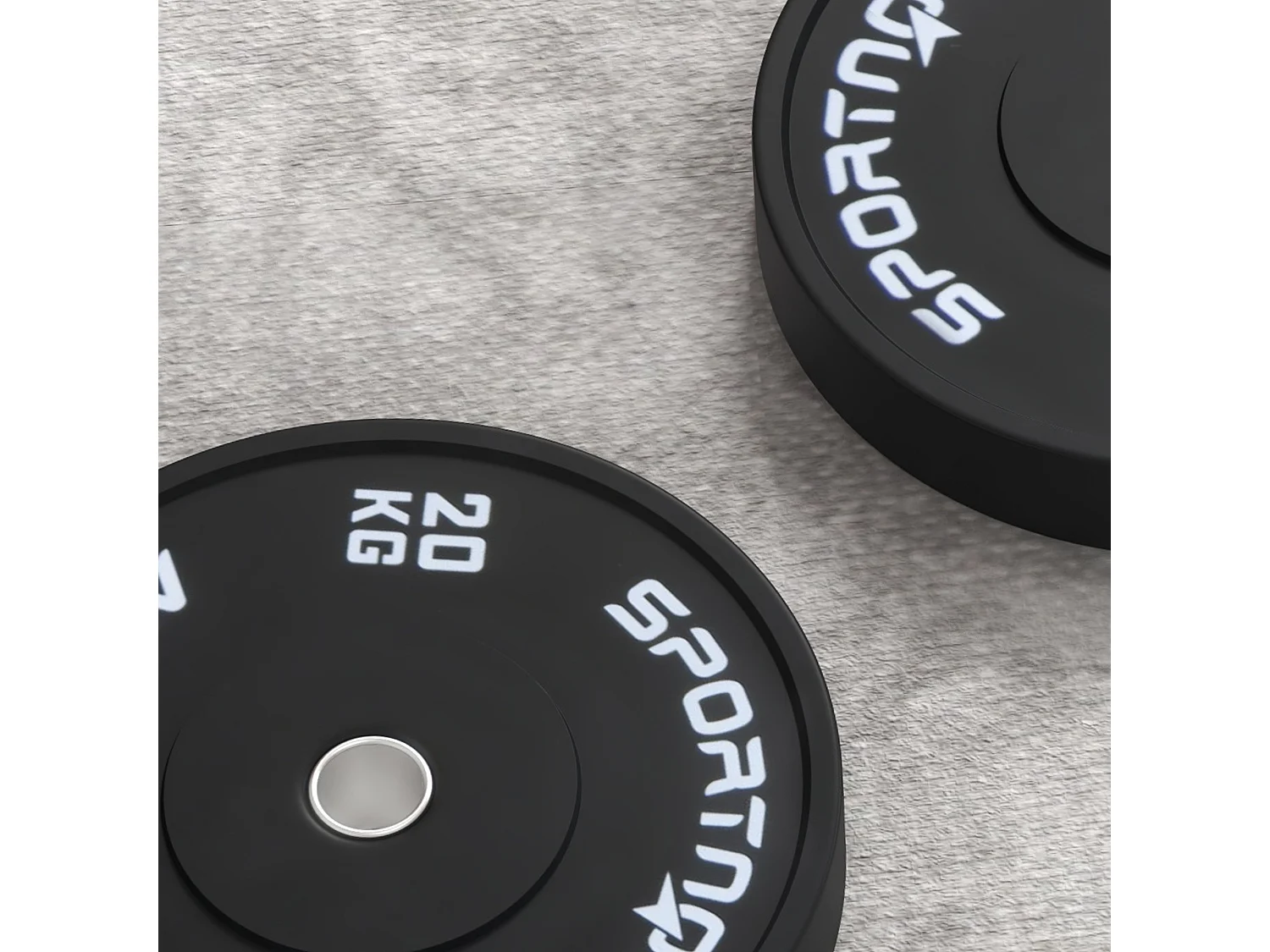 Set 2 dischi palestra da 20kg per bilanciere e manubri con attacco ø5cm