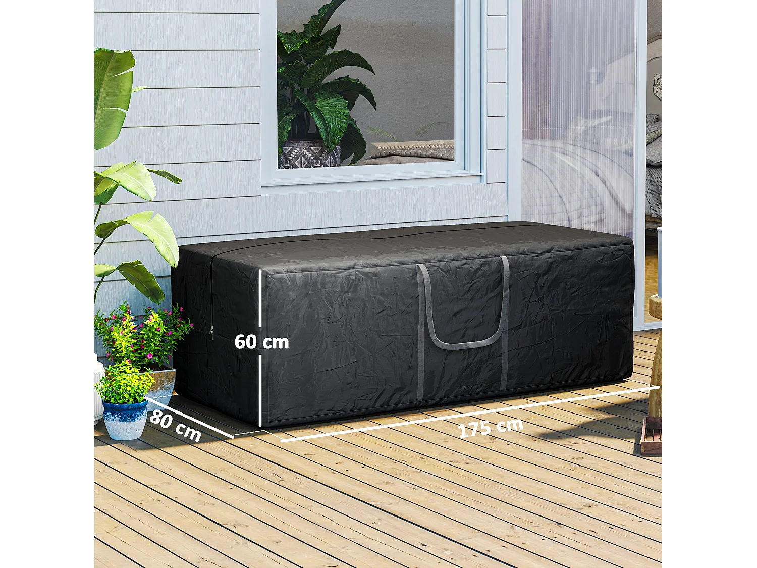 Sacca per albero di natale 840l impermeabile doppia cerniera e manici