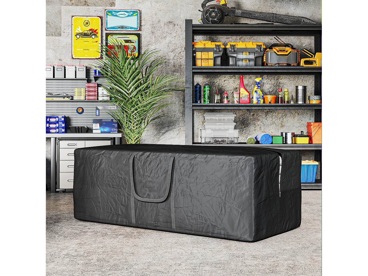 Sacca per albero di natale 840l impermeabile doppia cerniera e manici