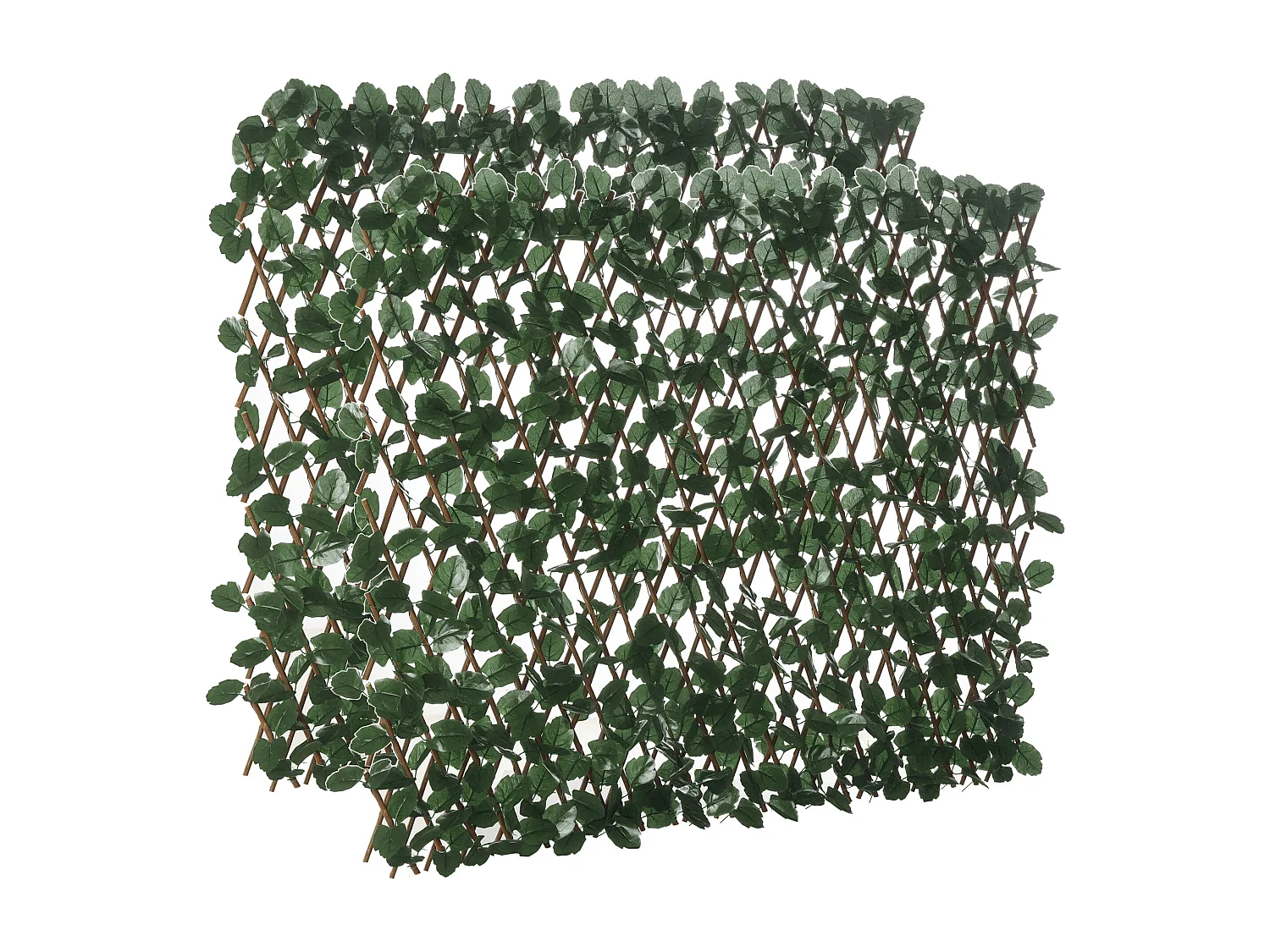 Siepe artificiale a 2 sezioni da 356 foglie di edera verde e marrone