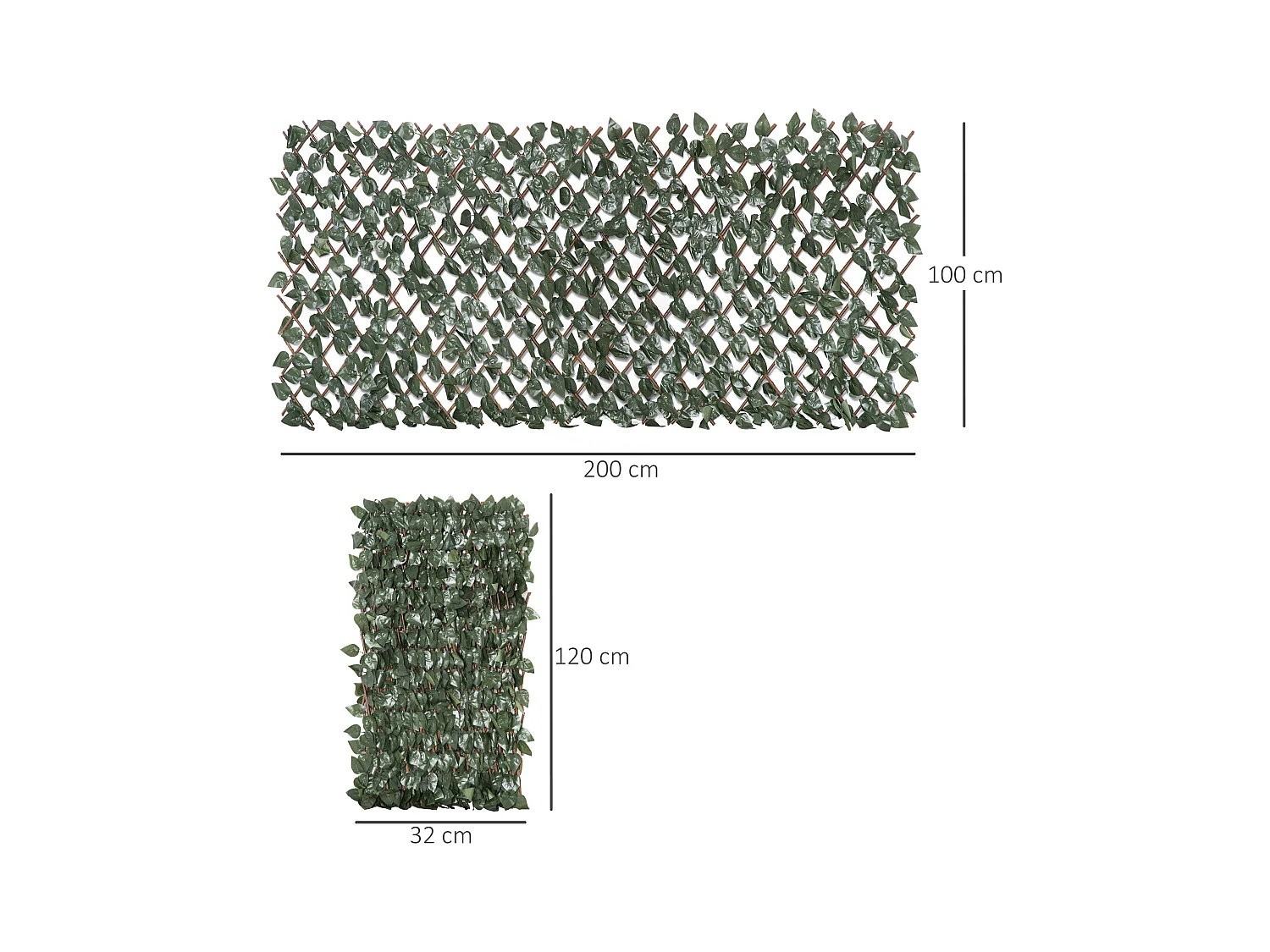 Finta siepe 8 pezzi parete verde recinzione esterni e balcone