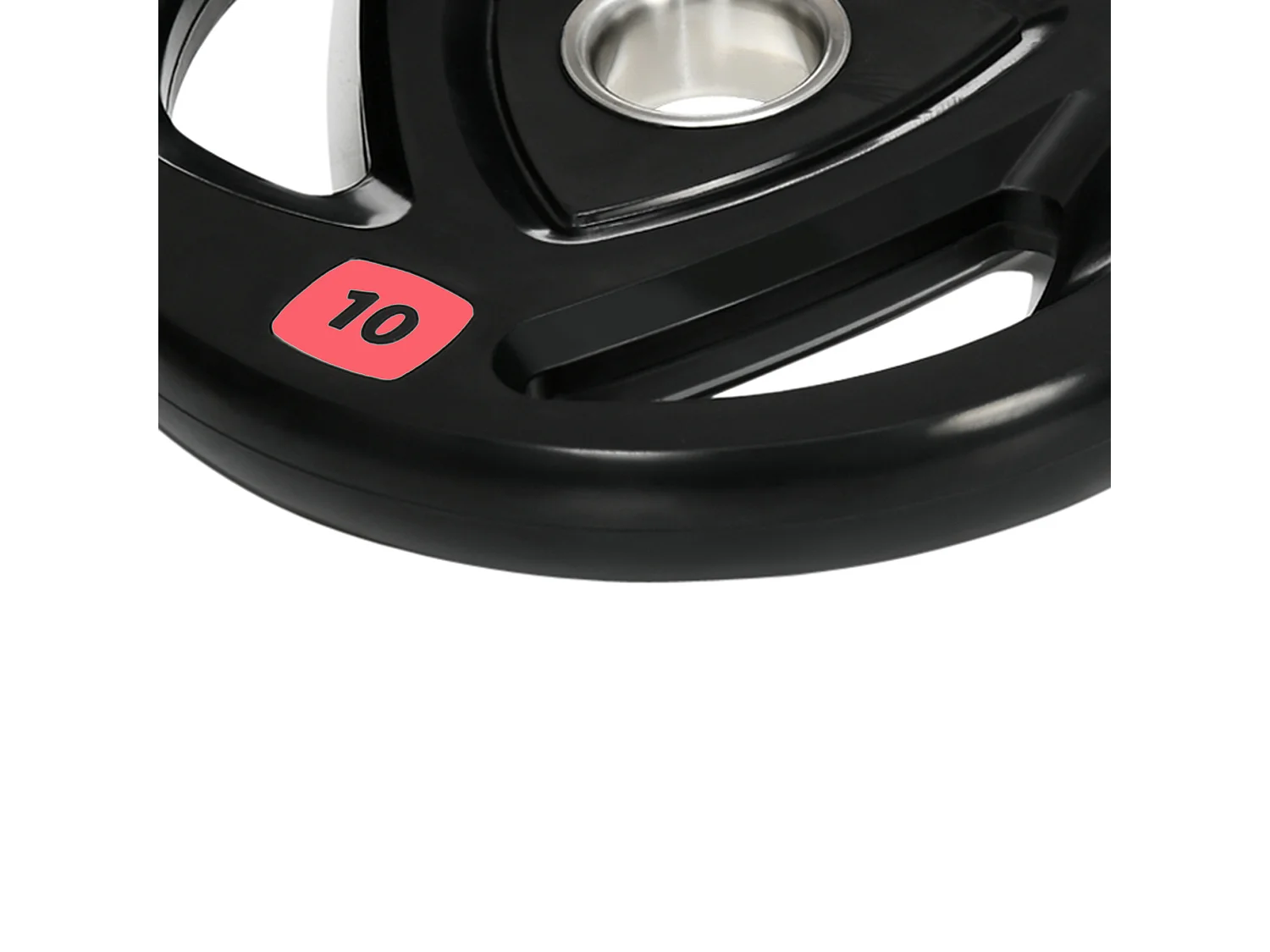 Set 2 dischi pesi 10kg in acciaio rivestimento in gomma per bilanciere