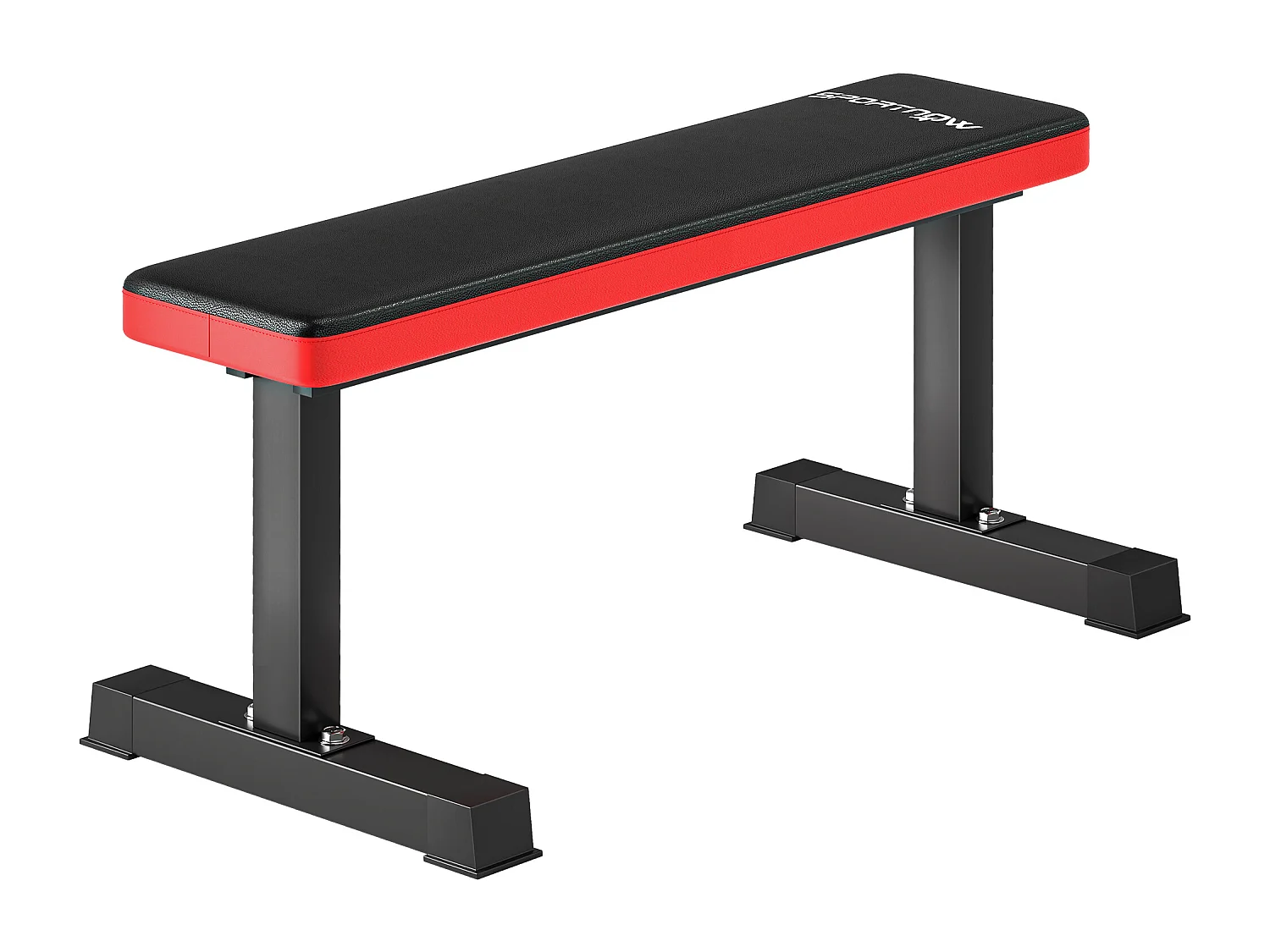 Panca piana per addominali con cuscino e capacità 300kg in acciaio