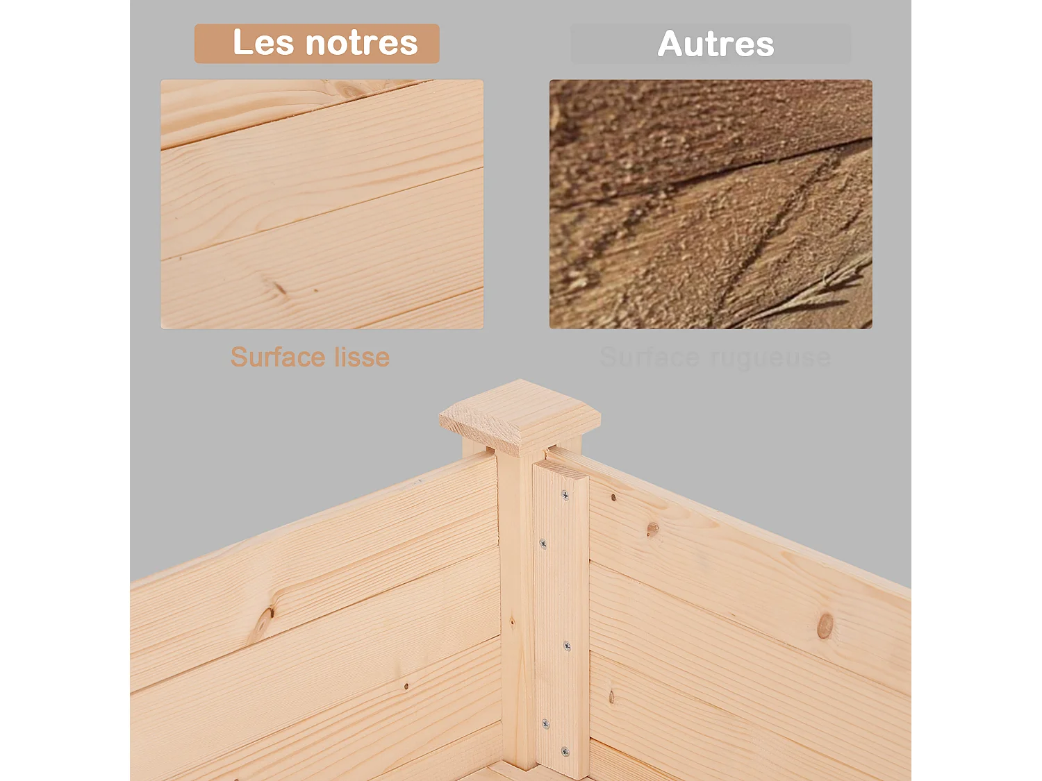 Orto urbano pensile tavolo porta piante con fodera in tessuto