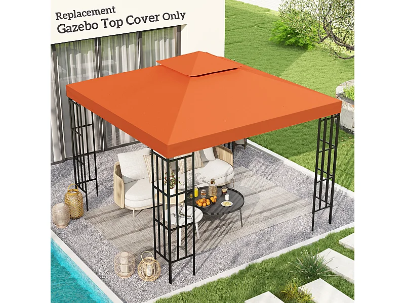 Tenda da sole 2x1.5m con telaio telescopico bianco e verde