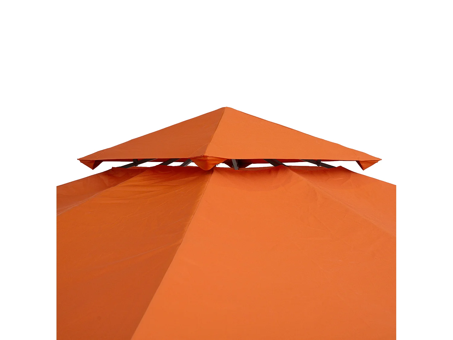 Tenda da sole 2x1.5m con telaio telescopico bianco e verde