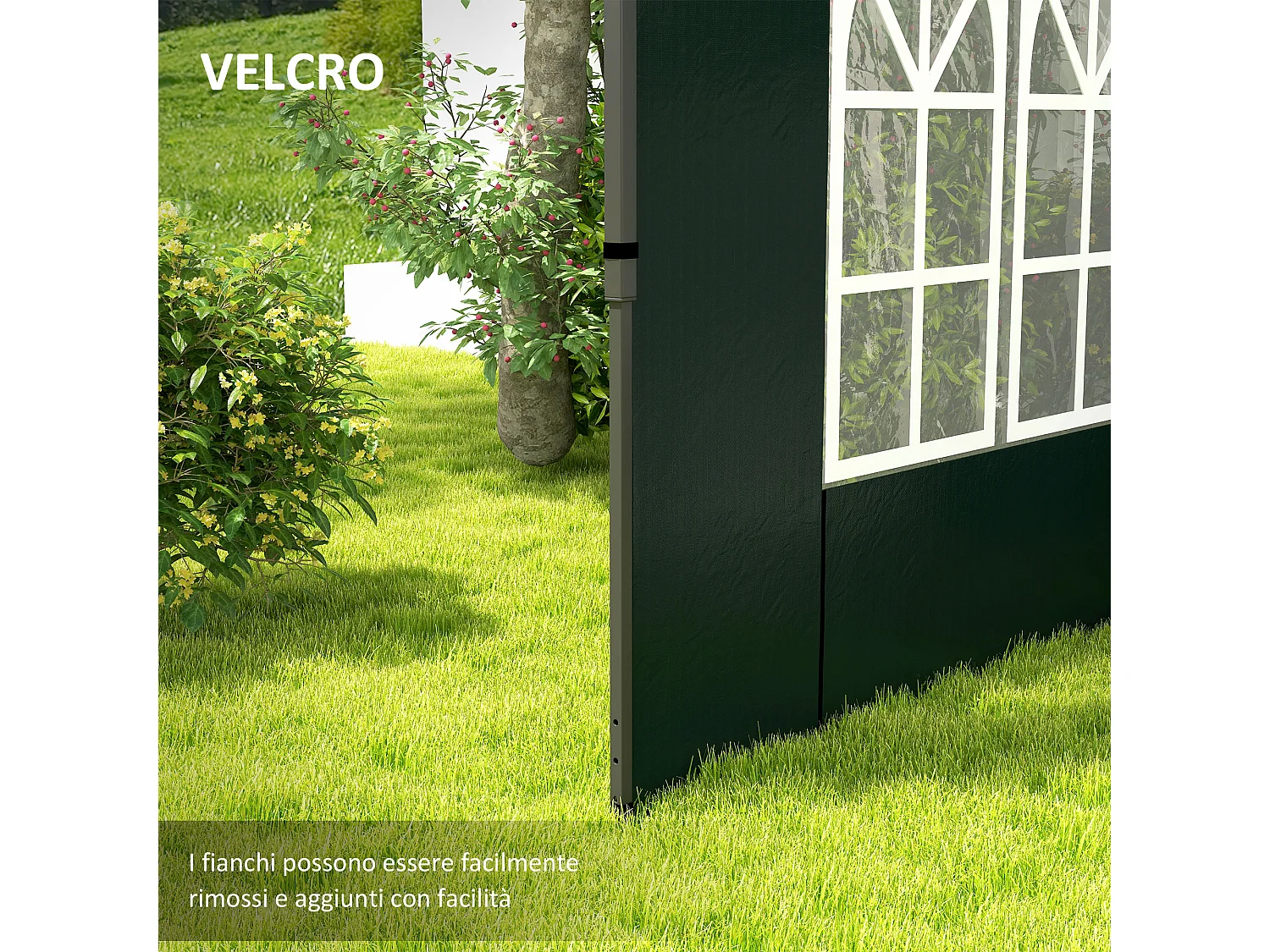 Tenda da sole 3x1.5m telescopica a parete avvolgibile arancione