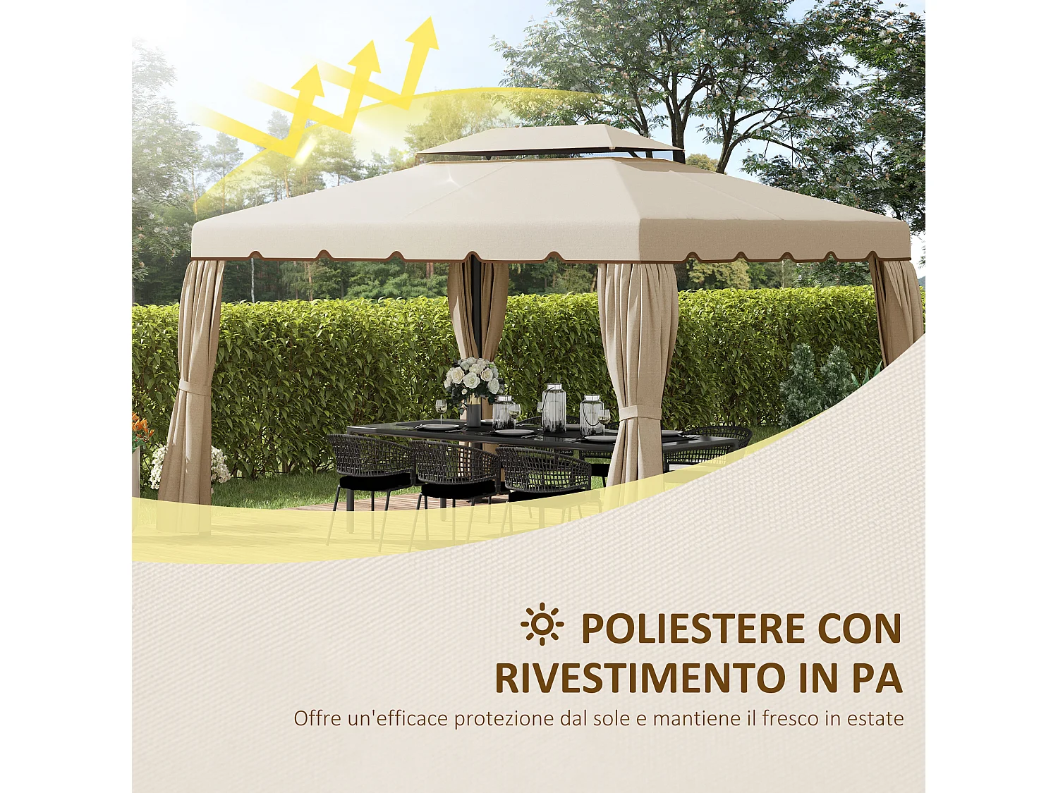 Trampolino per adulti e bambini con rete e bordo imbottito 244 cm