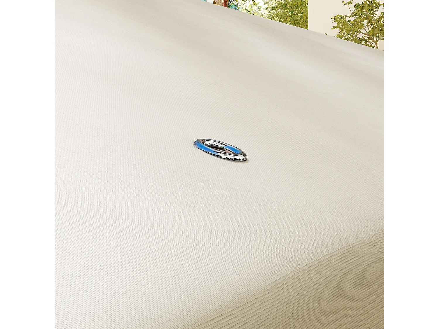 Trampolino per adulti e bambini con rete e bordo imbottito 244 cm