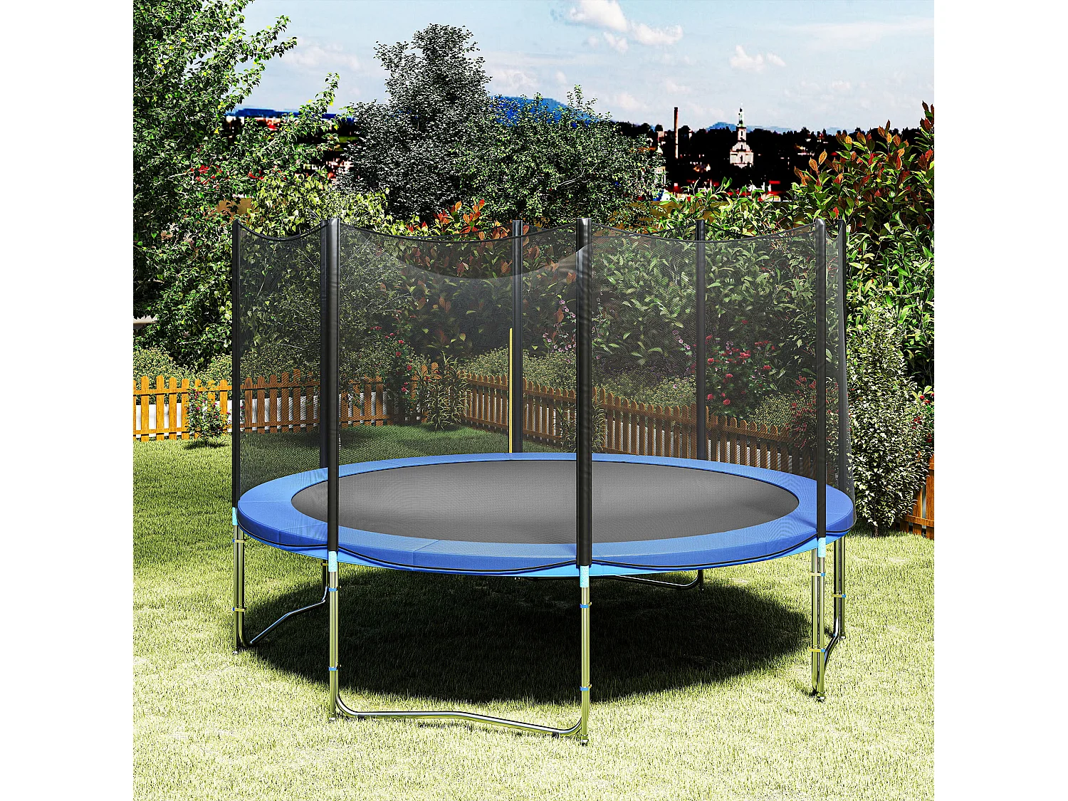 Copertura protezione trampolino elastico plastica multicolore Ø366cm