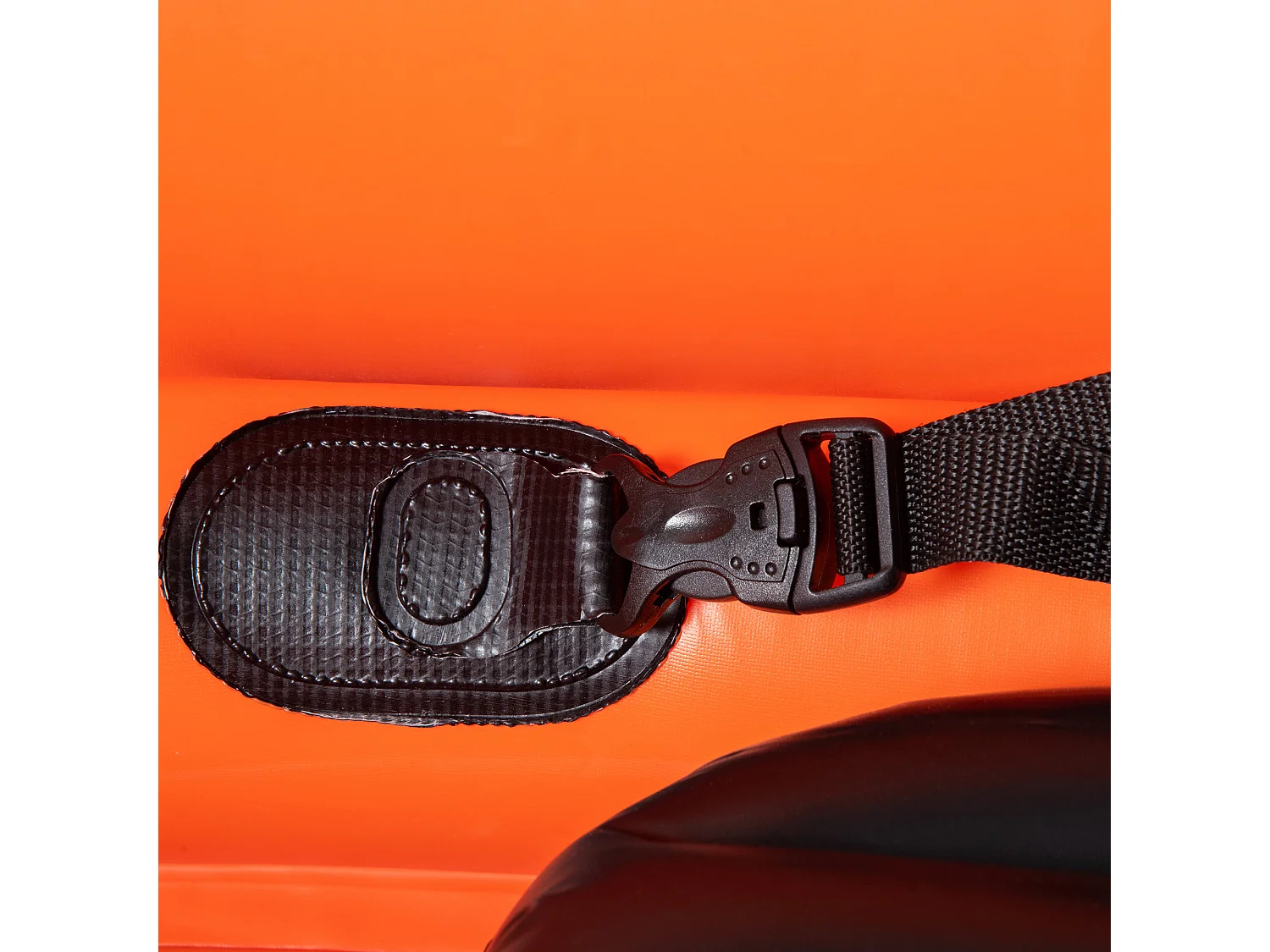 Canoa gonfiabile 1 posto, kayak con 1 remo e accessori, arancione