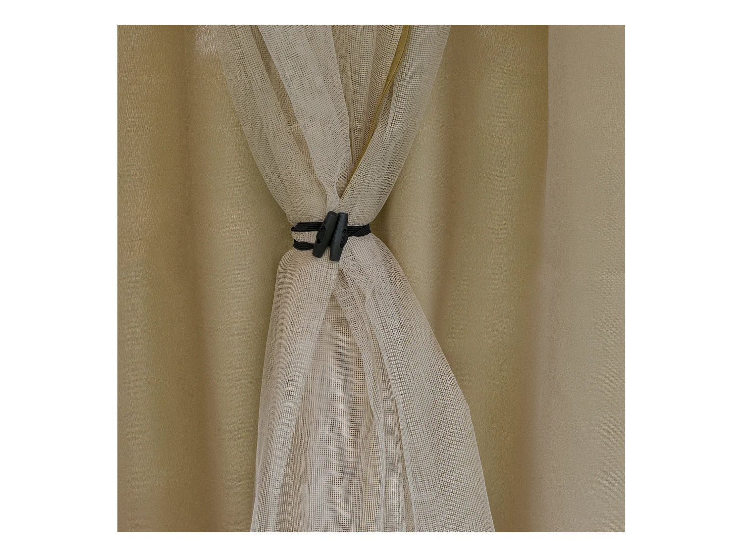 Base per ombrellone riempibile con ruote e maniglia nero