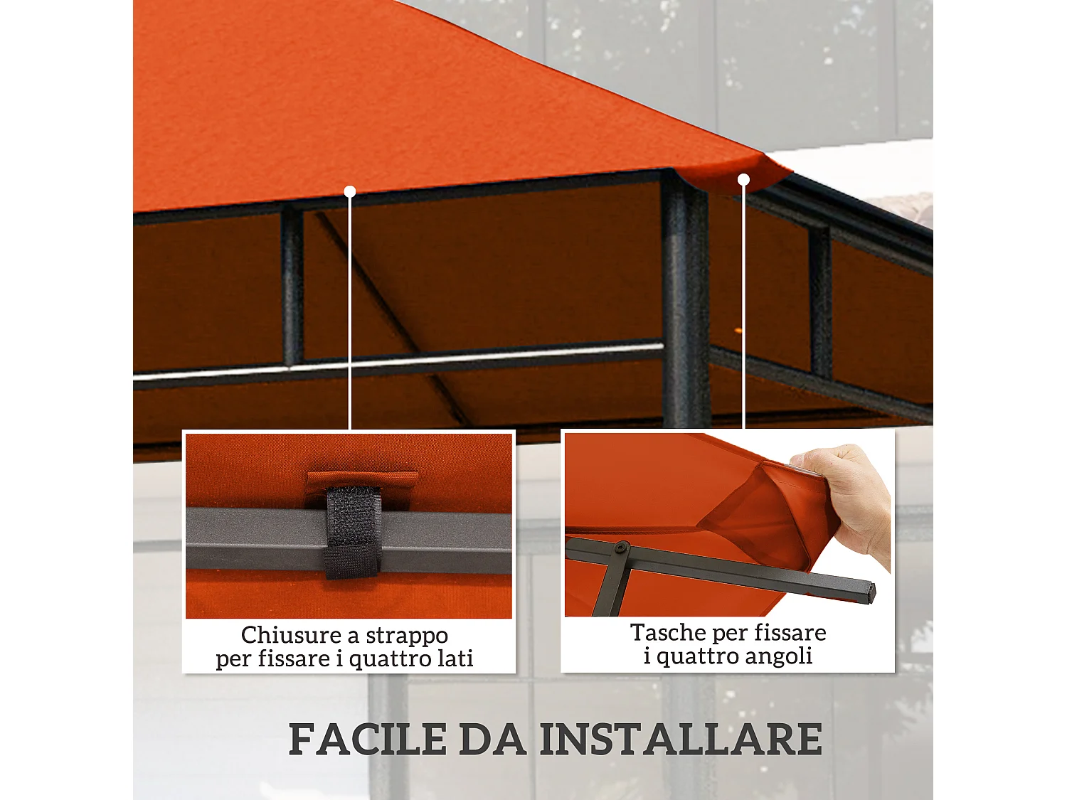 Base per ombrellone con palo da 35mm / 38mm / 48mm cemento