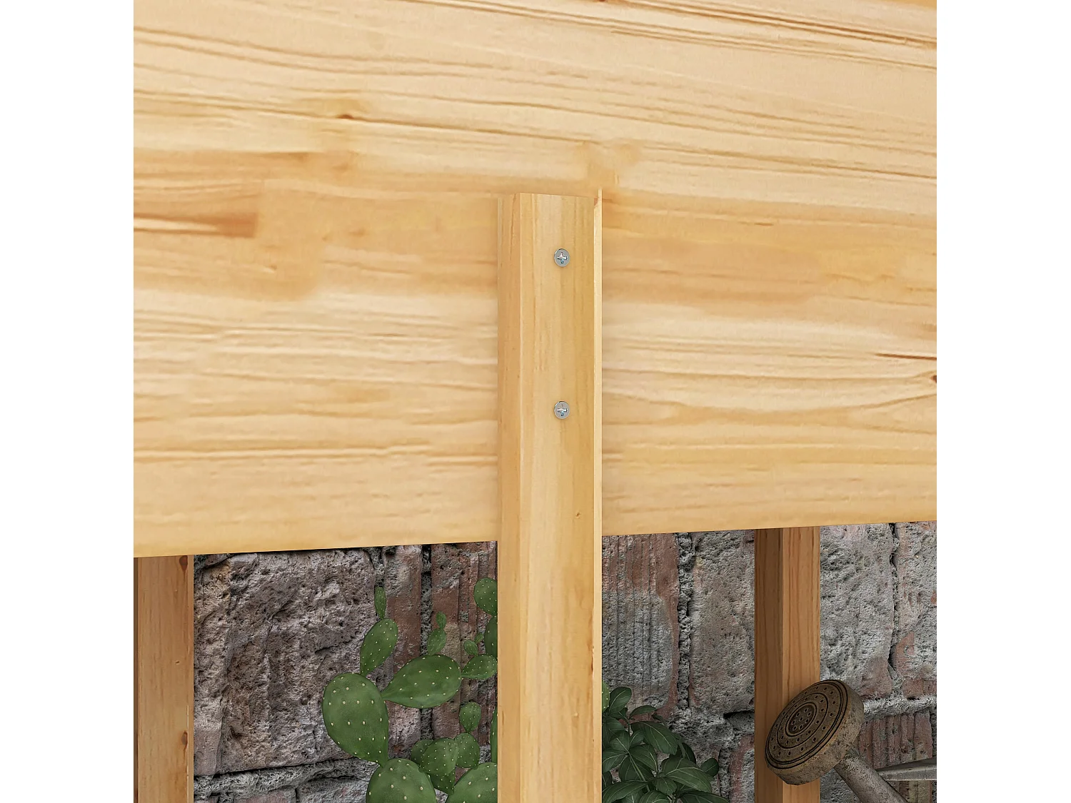 Orto rialzato con 2 fori di drenaggio e sacca in tessuto non tessuto