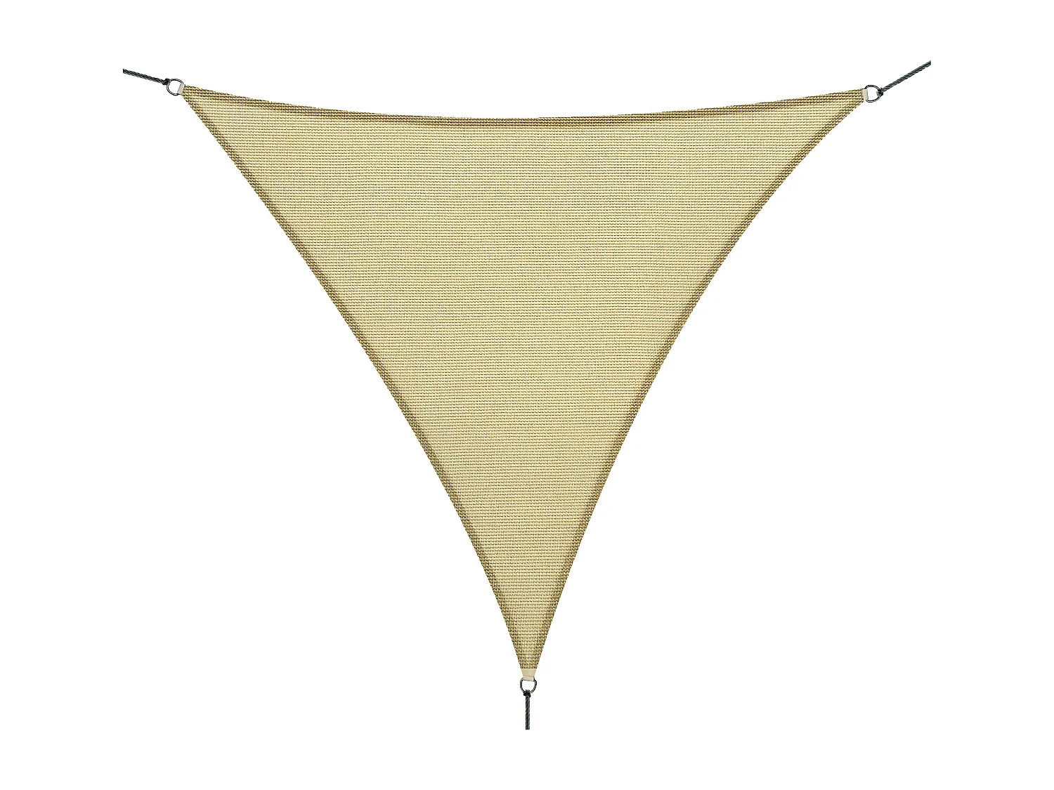 Tenda parasole triangolare giallo 4x4x4m