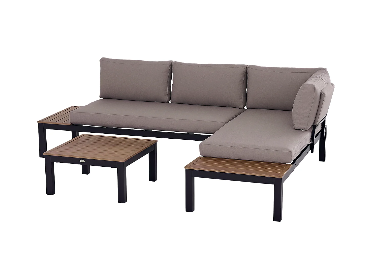 Set da giardino 3 pezzi 2 divani 2 posti 1 tavolino da caffè