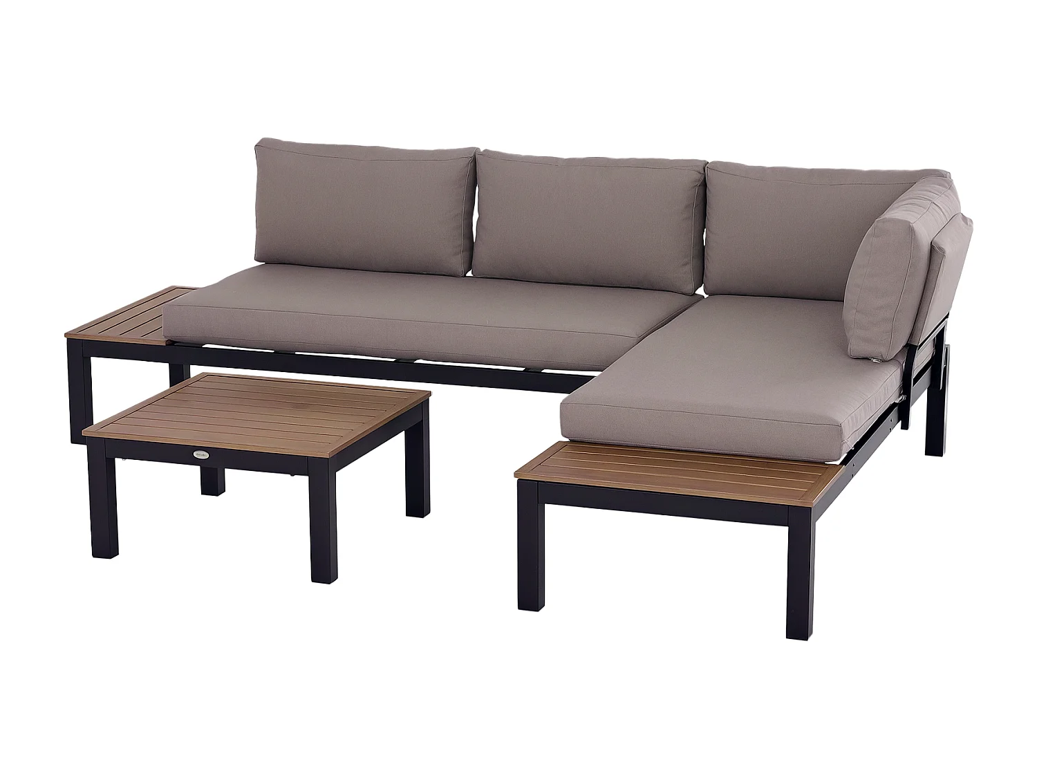 Set da giardino 3 pezzi 2 divani 2 posti 1 tavolino da caffè