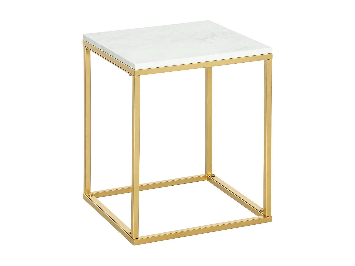 Tavolino da caffè per casa e giardino metallo e effetto marmo