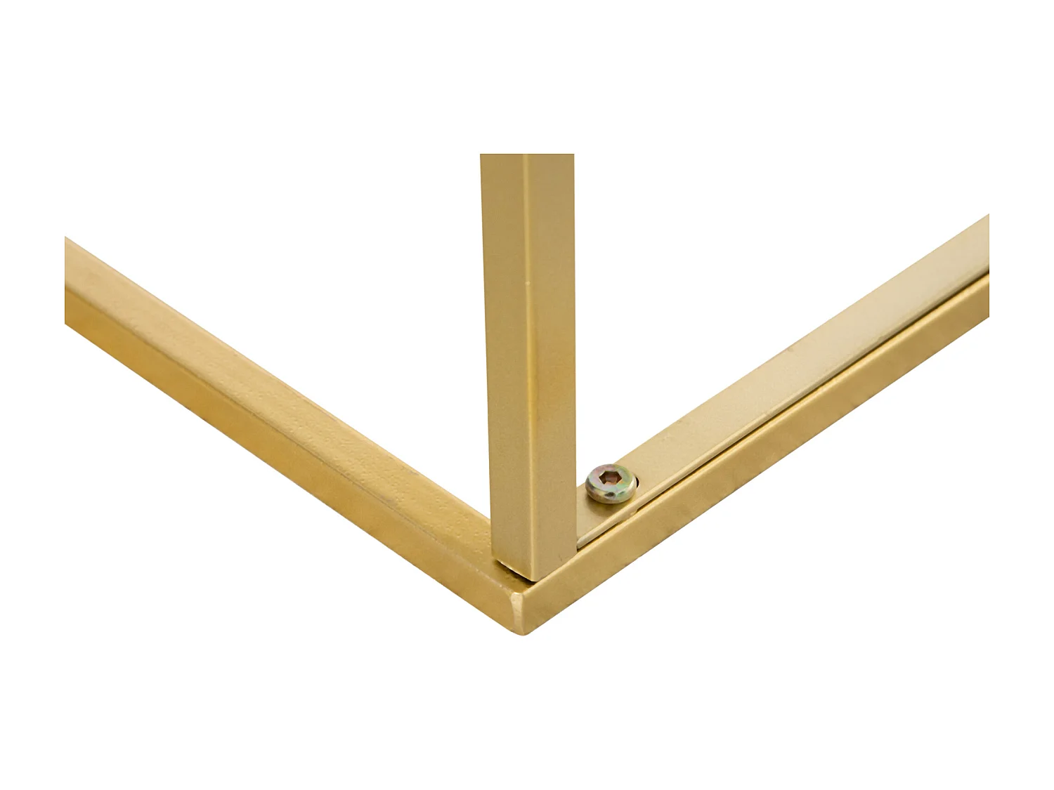 Tavolino da caffè per casa e giardino metallo e effetto marmo