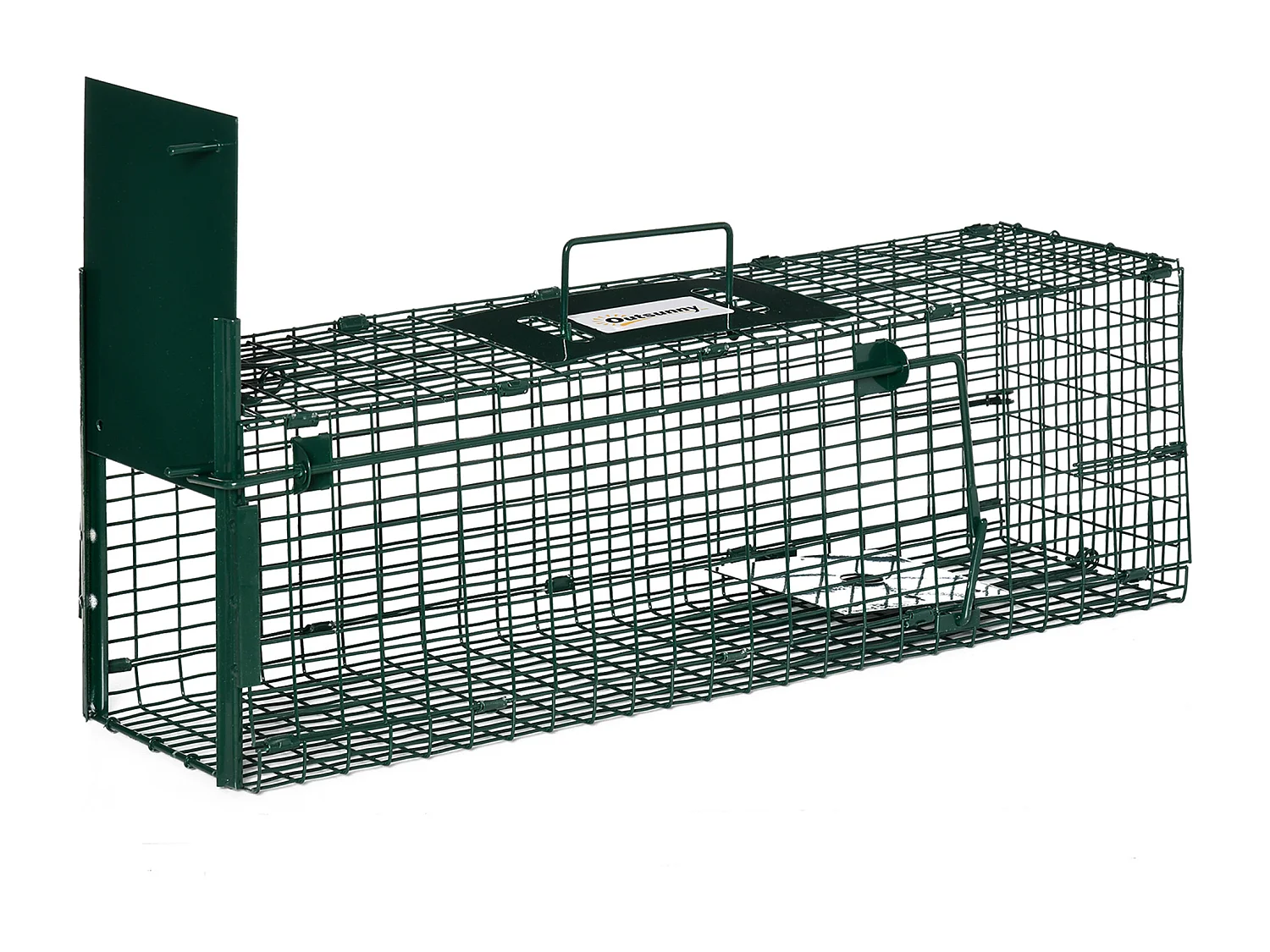 Gabbia trappola per ratti, topi nutrie con porta singola verde