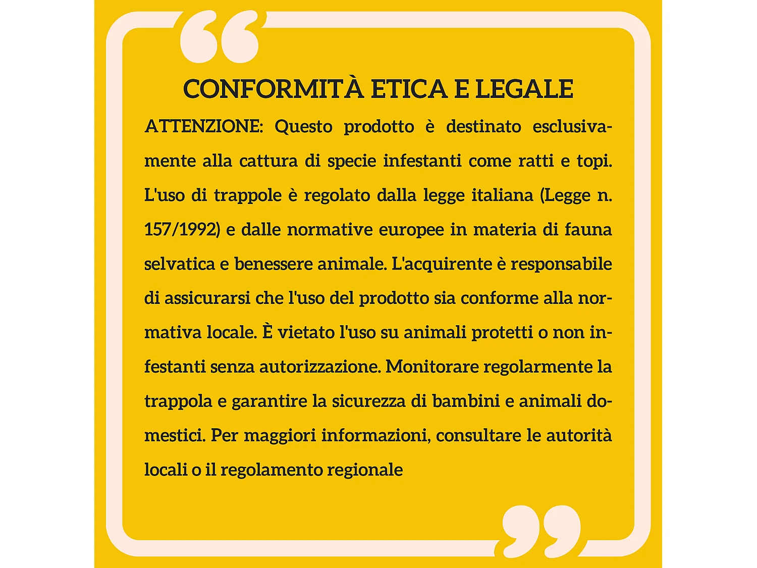 Gabbia trappola per ratti e topi con doppia porta 100x25x28cm