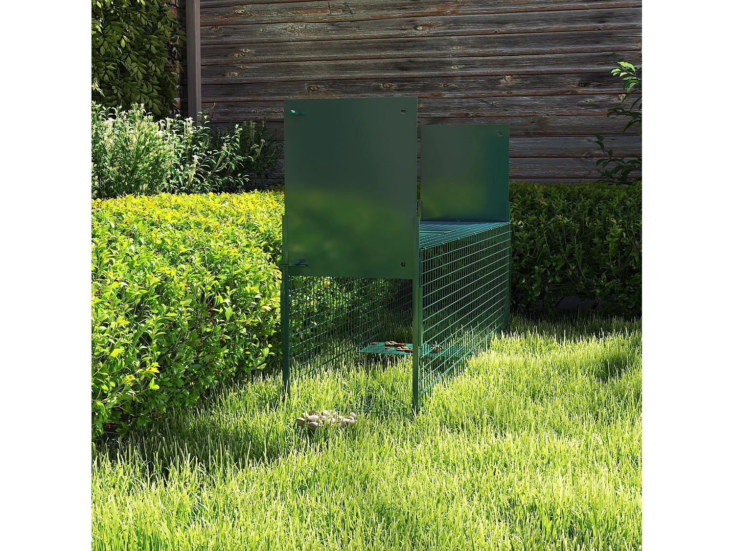 Gabbia trappola per ratti e topi con doppia porta 100x25x28cm