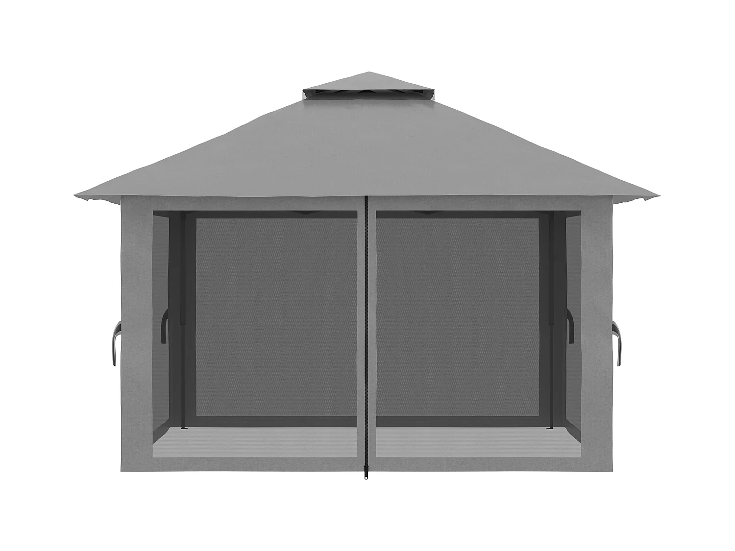 Gazebo pieghevole 4x4 fori di drenaggio e doppio tettuccio