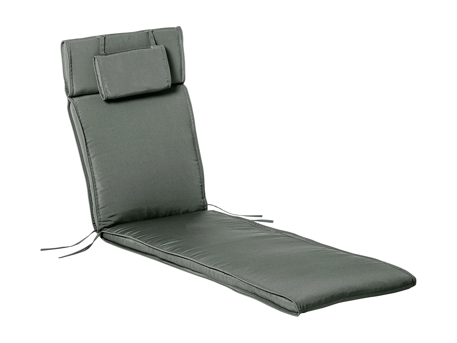 Cuscino per lettino sdraio prendisole da giardino 198x53x5 cm grigio