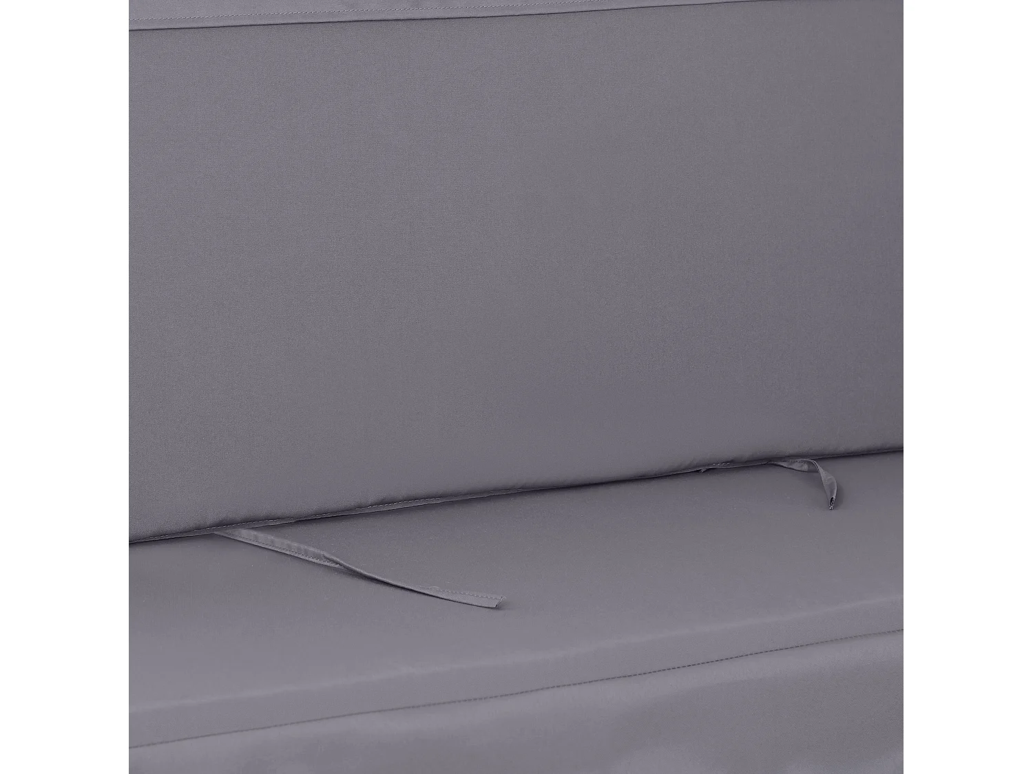 Cuscini da esterno dondolo da giardino 3 posti 2 pz grigio