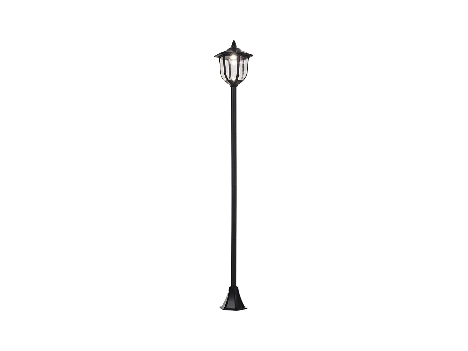 Lampione da esterni con 6 luci led accensione automatica impermeabile