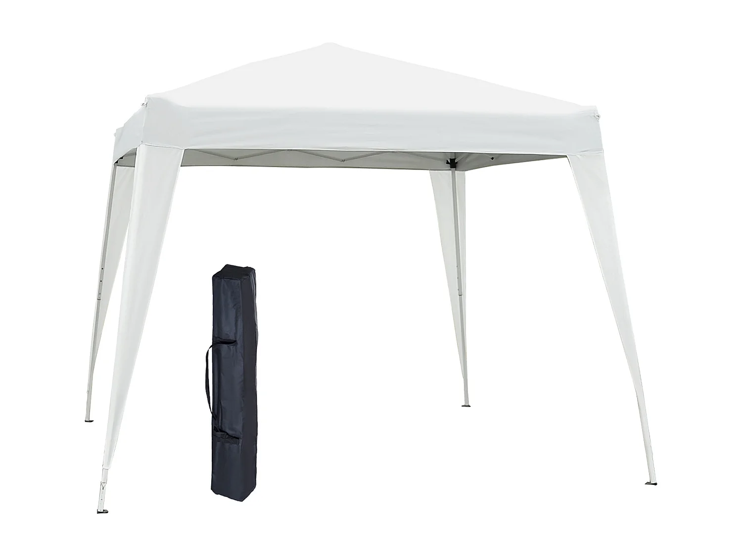 Gazebo pieghevole da giardino 2.4x2.4 m acciaio e poliestere