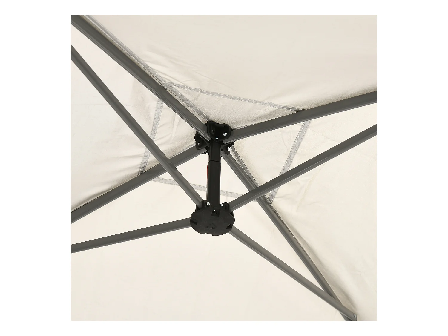 Gazebo da giardino con zanzariera 3x3 m bianco crema