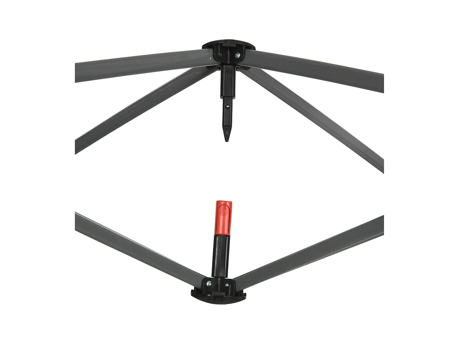 Gazebo da giardino con zanzariera 3x3 m bianco crema