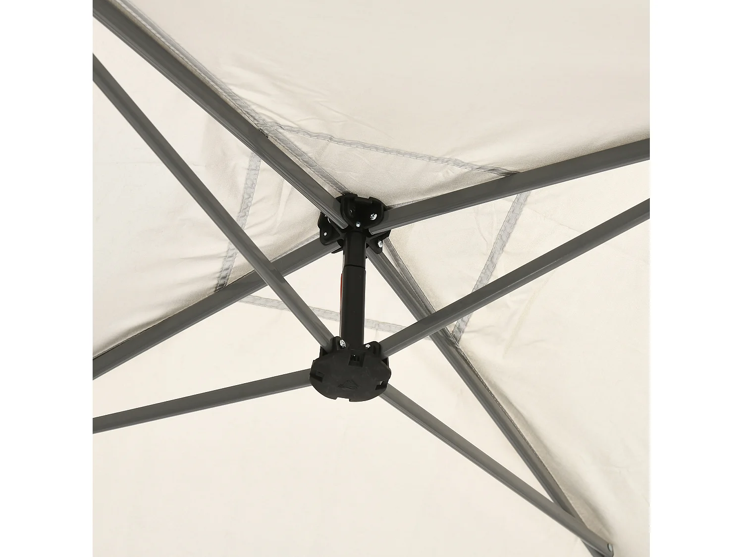 Gazebo da giardino con zanzariera 3x3 m bianco crema