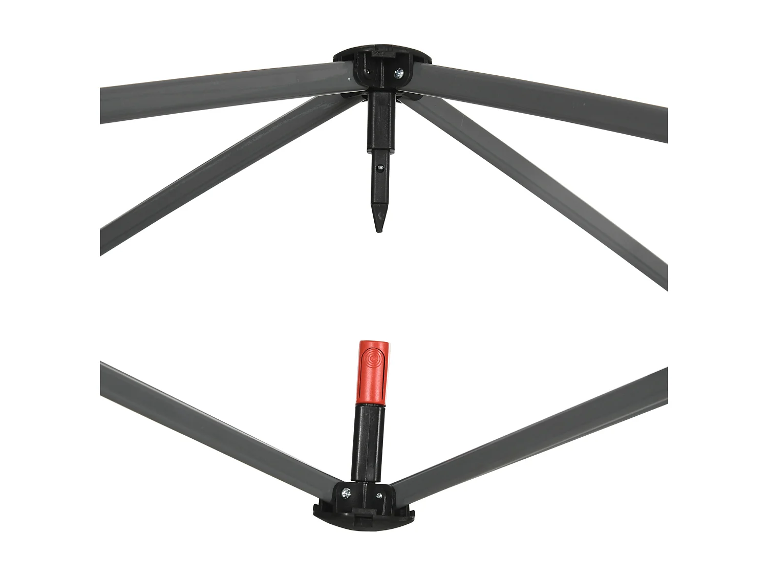 Gazebo da giardino con zanzariera 3x3 m bianco crema