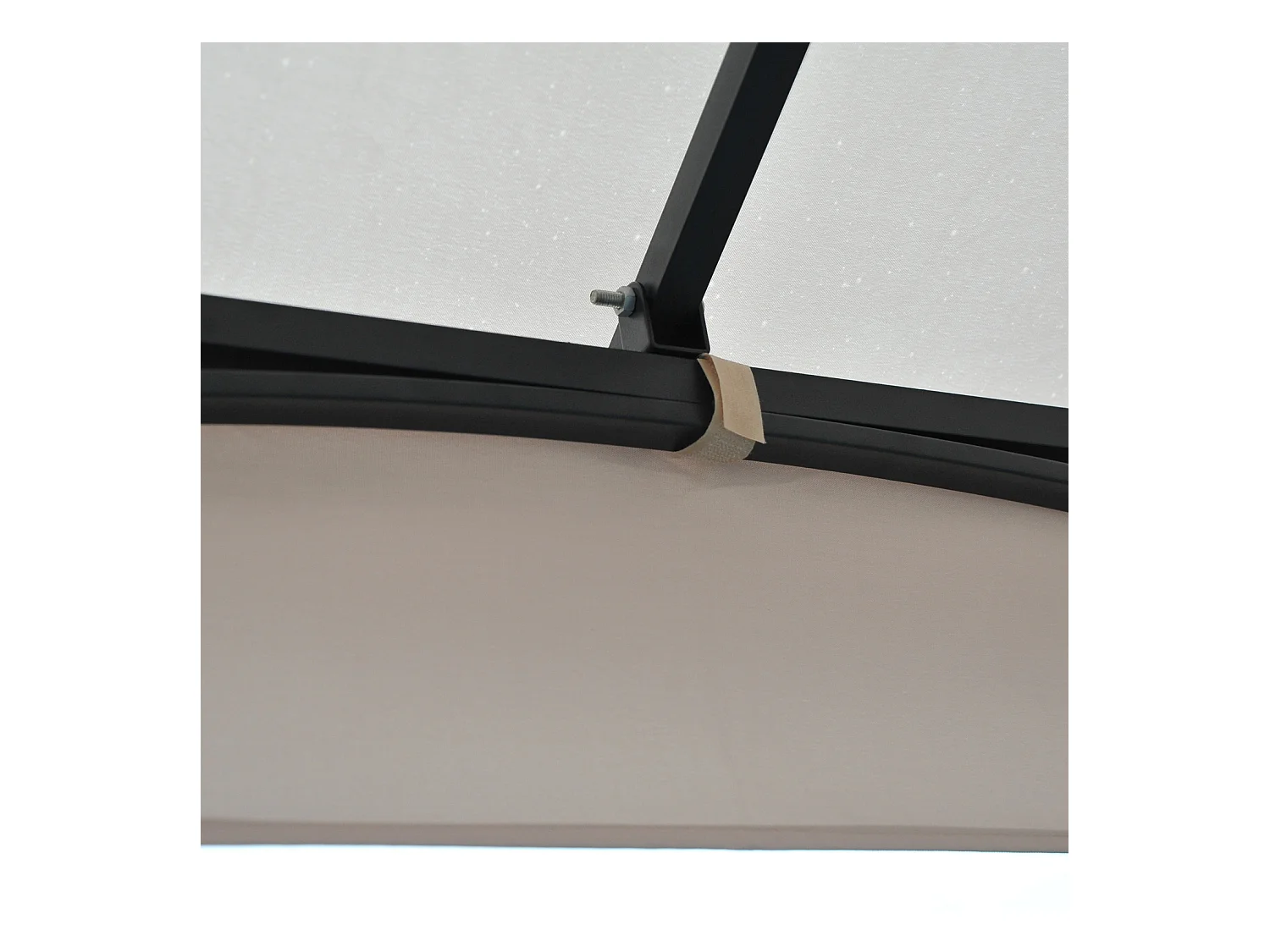 Gazebo da giardino 3x3m con zanzariere e tubi in metallo