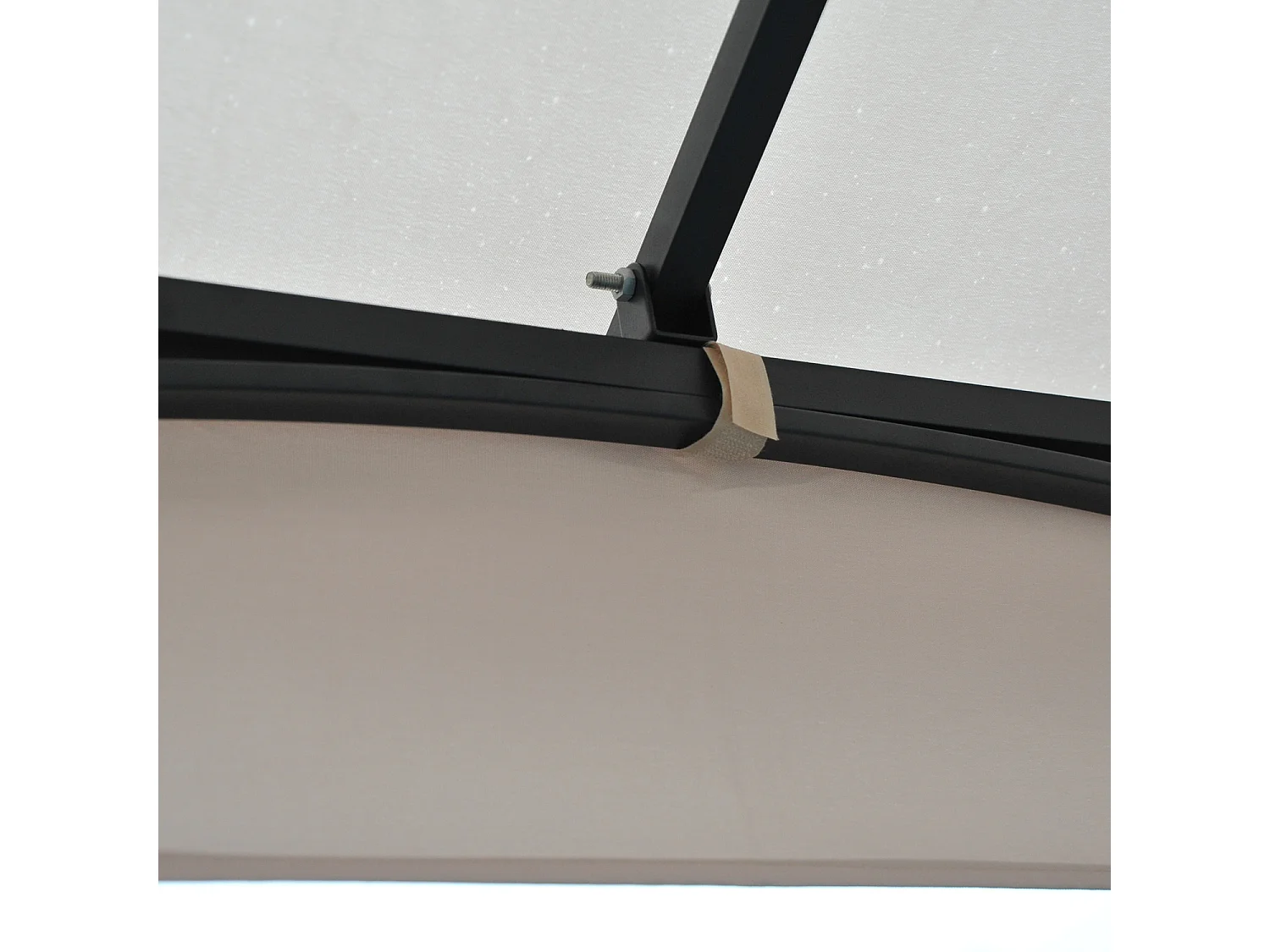 Gazebo da giardino 3x3m con zanzariere e tubi in metallo